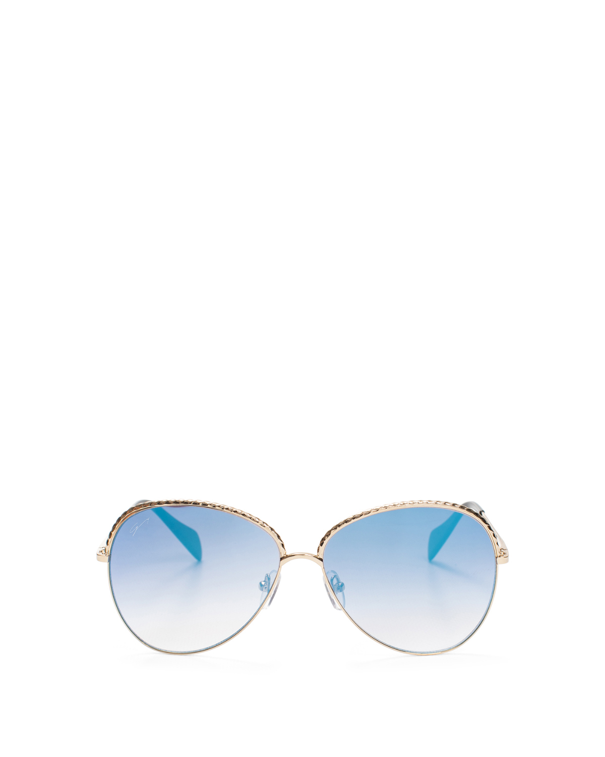 Braided gold round-frame sunglasses | Sunglasses, Ricercabili, Accessories | Genny