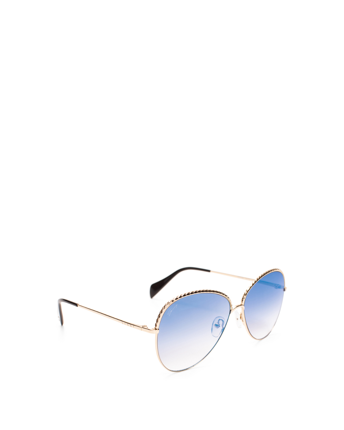 Braided gold round-frame sunglasses | Sunglasses, Ricercabili, Accessories | Genny