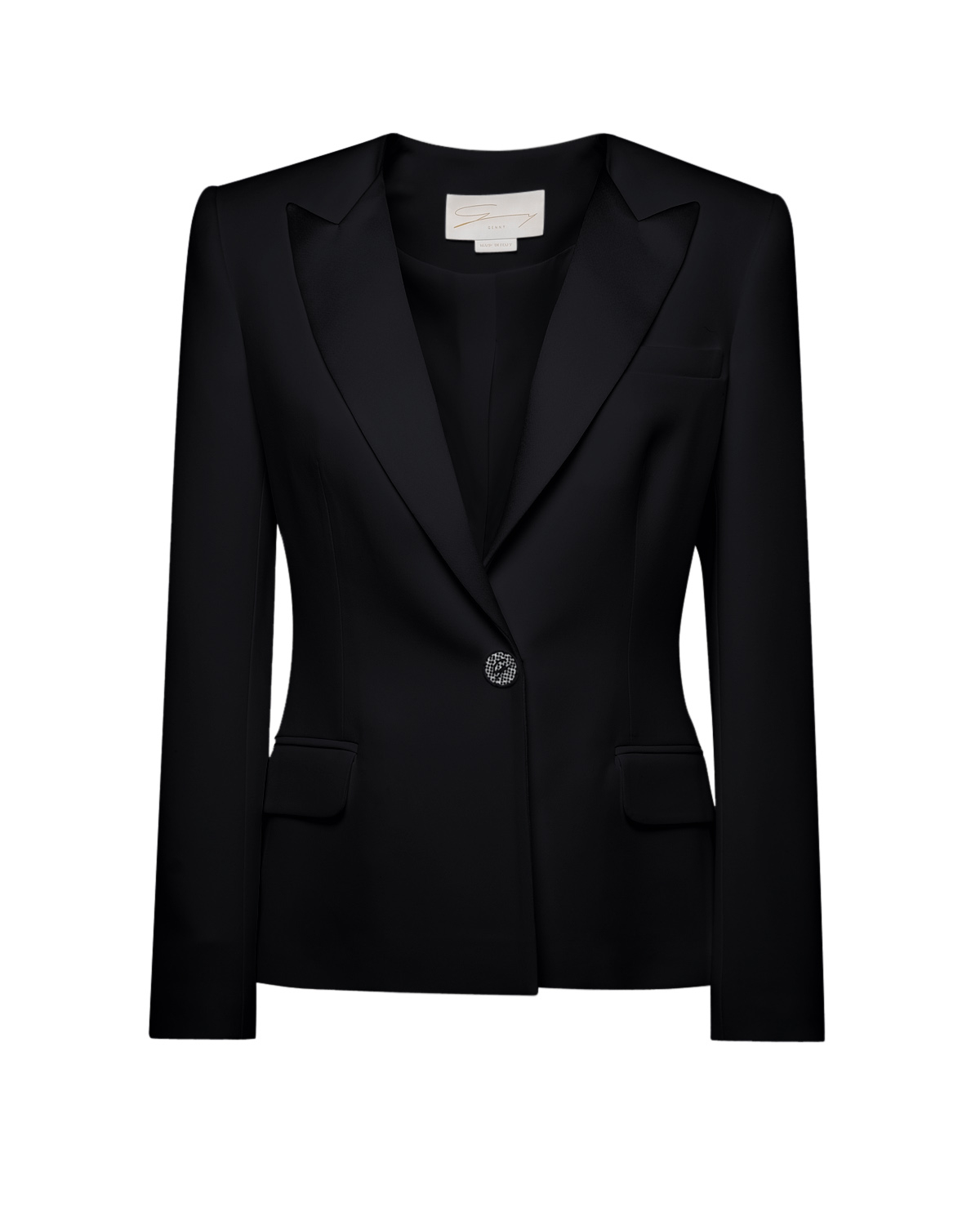 Black twill blazer | Party Collection, Evening Essential, New Arrivals | Genny