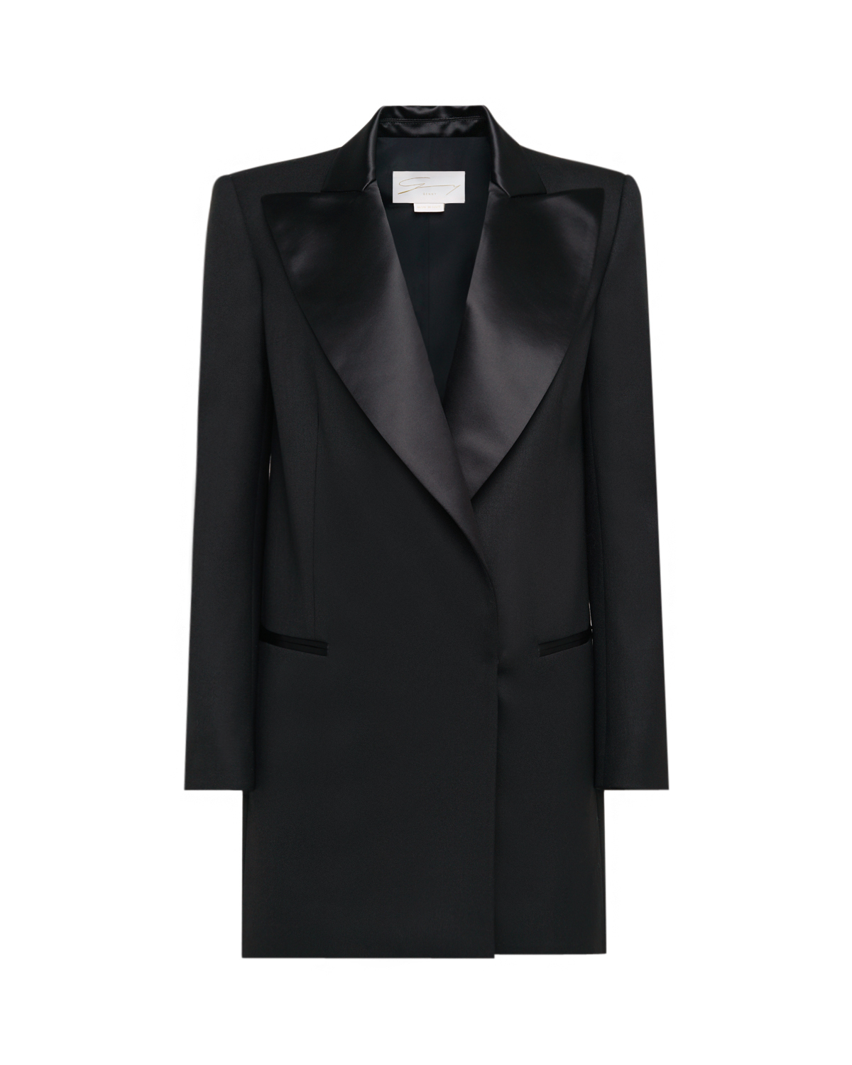 Double-breasted balck cady blazer | Party Collection, Evening Essential, New Arrivals | Genny