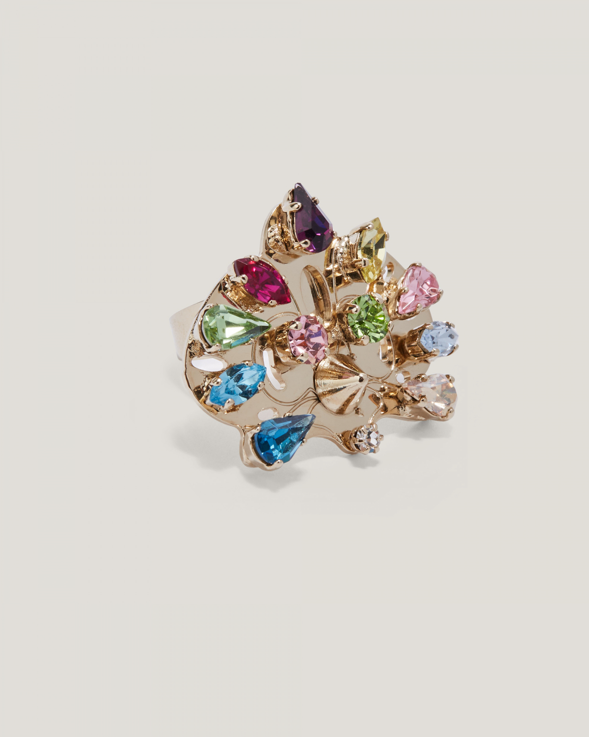 Multicolor Orchid Ring | Resort 2024 Collection, Jewelry, Valentine's Gifts, SS24, EID , Accessories, New Arrivals | Genny