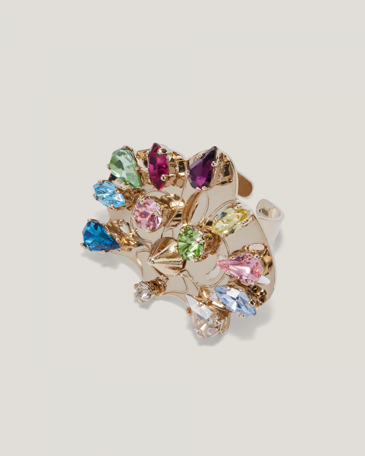 Multicolor Orchid Ring | Resort 2024 Collection, Jewelry, Valentine's Gifts, SS24, EID , Accessories, New Arrivals | Genny