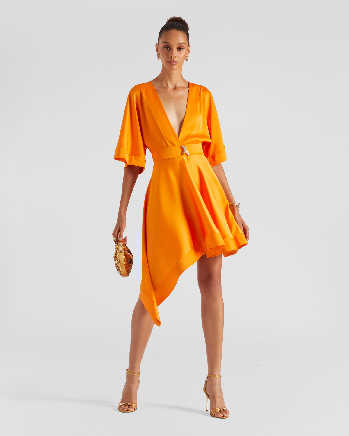 Dress with asymmetrical skirt | Resort 2024 Collection, Dresses & Jumpsuits, Daily dresses, Ceremony dresses, SS24, EID , Ready to Wear, New Arrivals | Genny