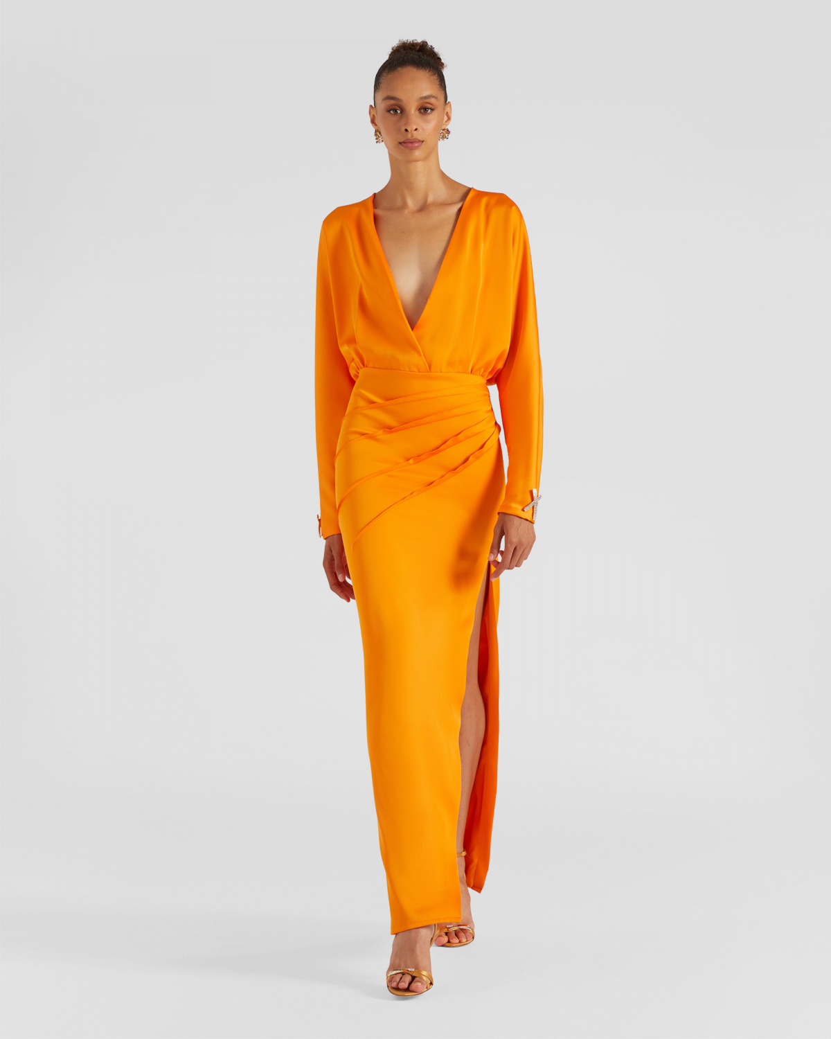 Long satin dress | Resort 2024 Collection, Dresses & Jumpsuits, Daily dresses, Evening and Cocktail dresses, Ceremony dresses, SS24, EID , Ready to Wear, New Arrivals | Genny