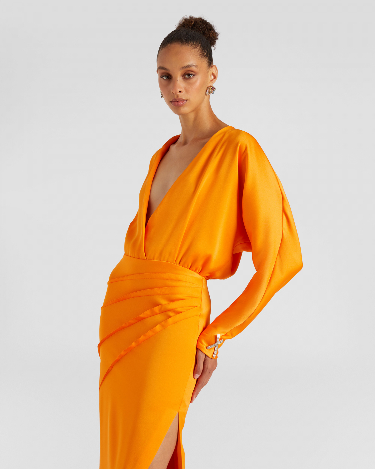 Long satin dress | Resort 2024 Collection, Dresses & Jumpsuits, Daily dresses, Evening and Cocktail dresses, Ceremony dresses, SS24, EID , Ready to Wear, New Arrivals | Genny