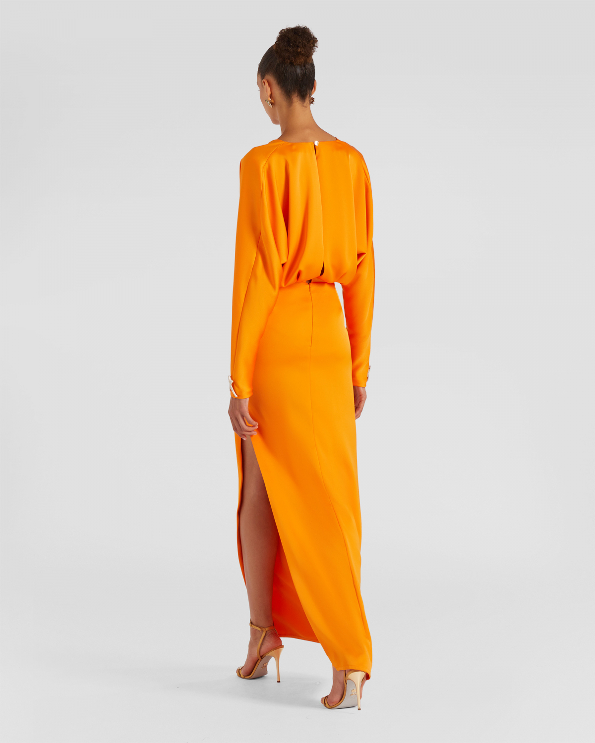 Long satin dress | Resort 2024 Collection, Dresses & Jumpsuits, Daily dresses, Evening and Cocktail dresses, Ceremony dresses, SS24, EID , Ready to Wear, New Arrivals | Genny