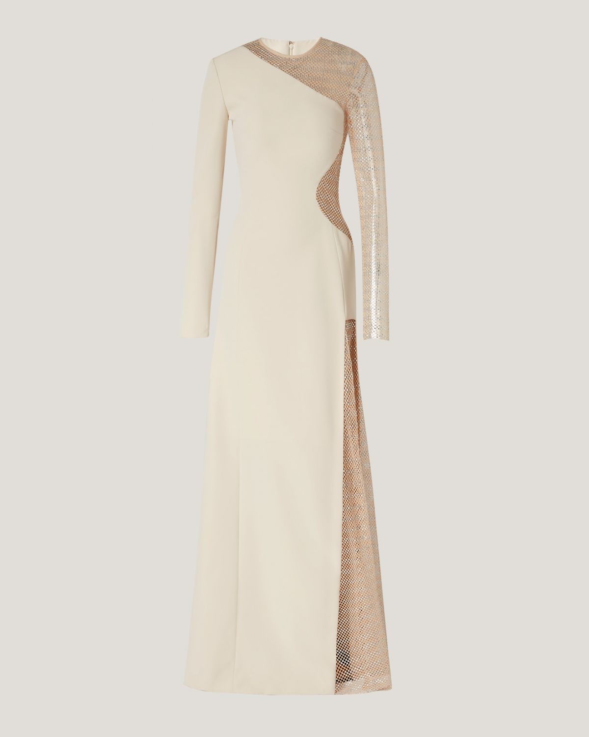 Long dress with mesh insert | Resort 2024 Collection, Dresses & Jumpsuits, Evening and Cocktail dresses, Ceremony dresses, SS24, EID , Ready to Wear, New Arrivals | Genny