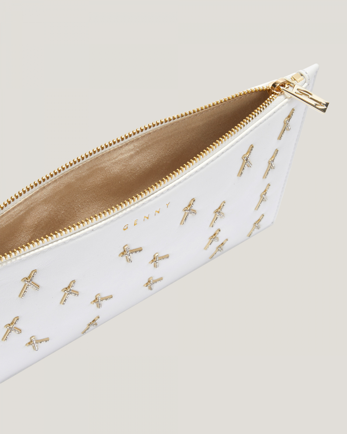 X-Embellished Mini Clutch | Bags, Spring Summer 2024, SS24, EID , Accessories, New Arrivals | Genny