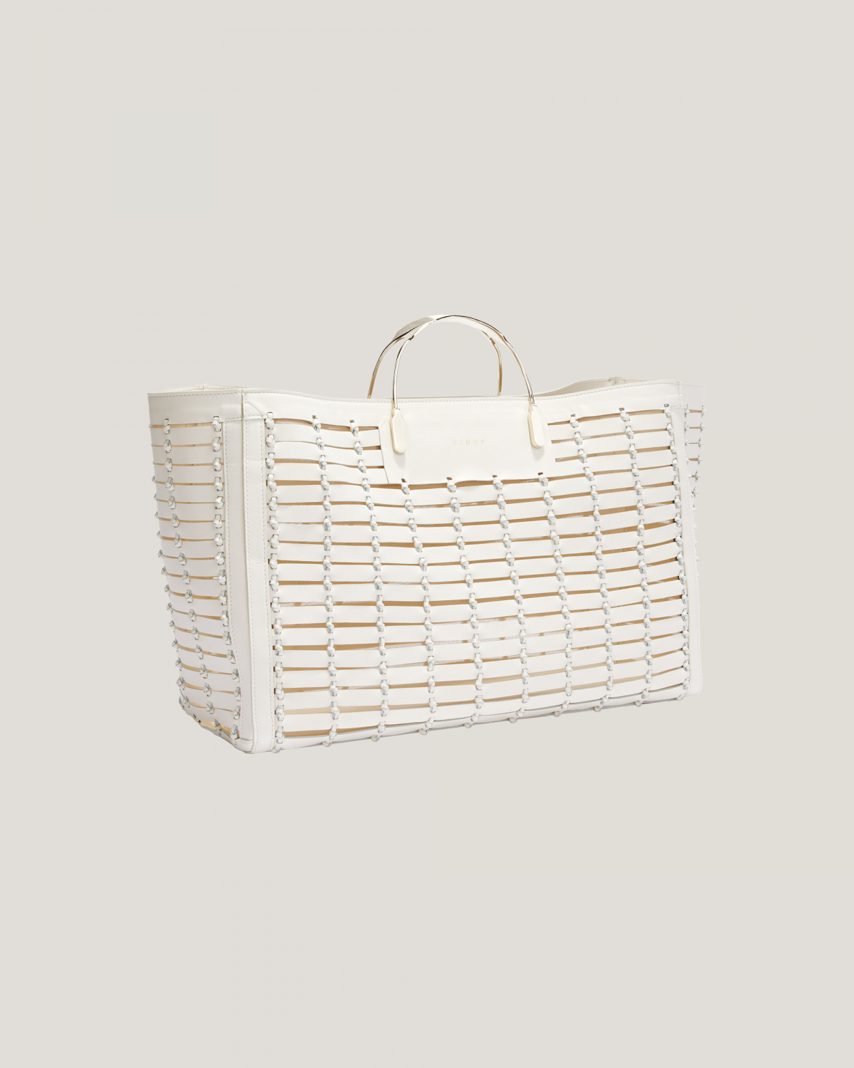 Blockchain-woven tote bag | Bags, Spring Summer 2024, SS24, EID , Accessories, New Arrivals | Genny