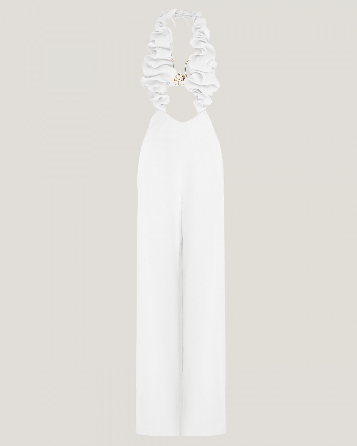 Ruched jumpsuit with orchid | Dresses & Jumpsuits, Jumpsuits, Spring Summer 2024, SS24, Ready to Wear, New Arrivals | Genny