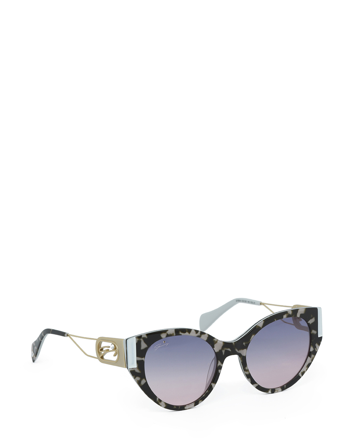 Cat-eye black and grey acetate sunglasses | Sunglasses, Ricercabili, Accessories | Genny