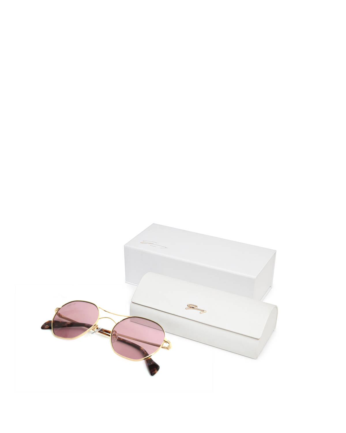 Gold double bridge sunglasses | Sunglasses, Ricercabili, Accessories | Genny