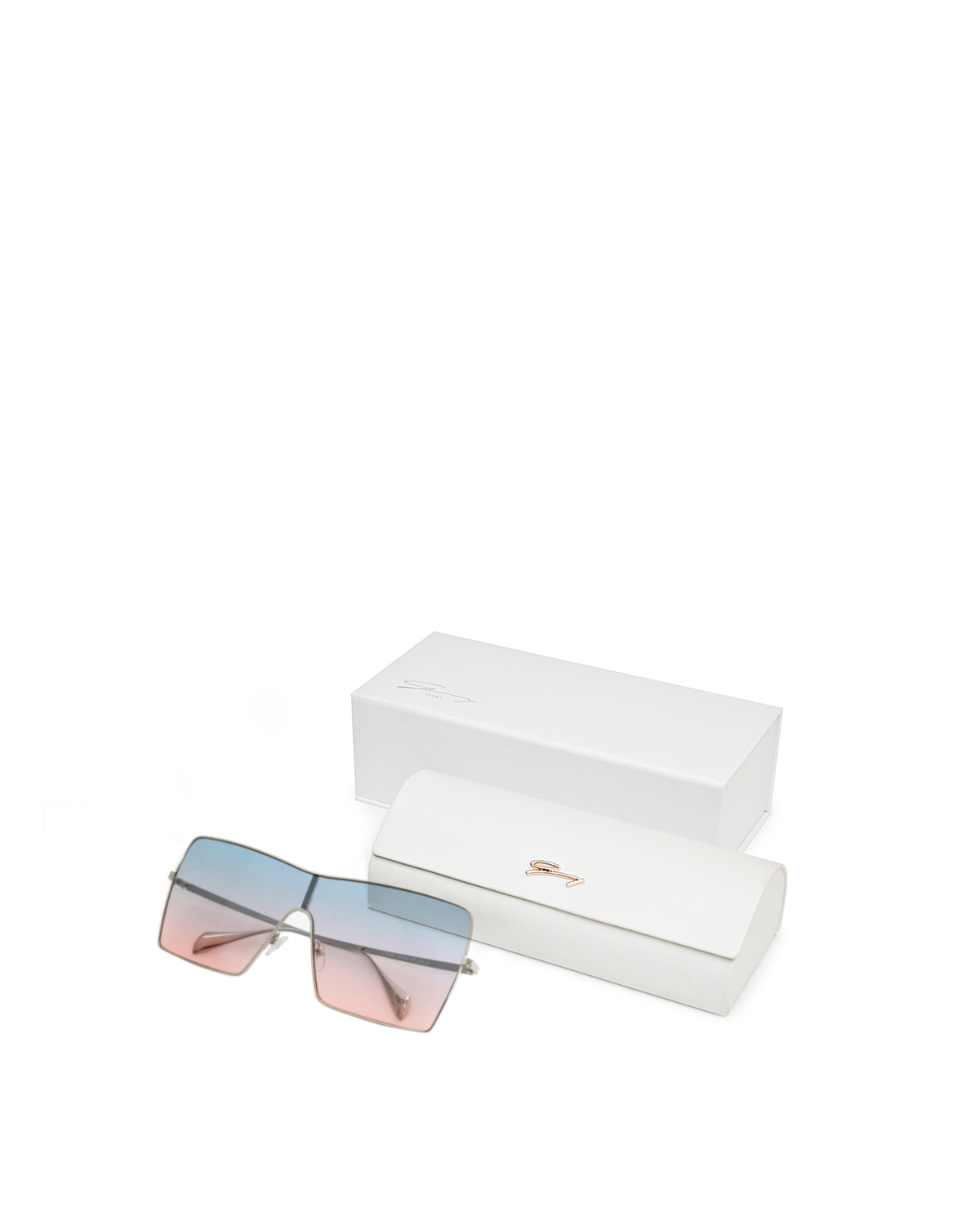 Metal square gradient sunglasses | Sunglasses, Ricercabili, Accessories | Genny