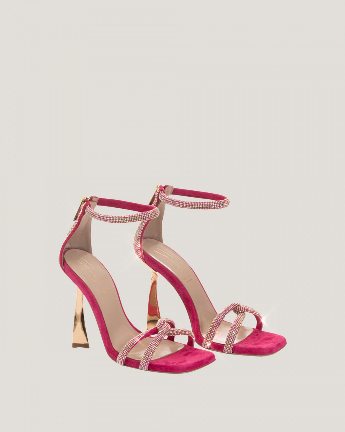 Fuchsia sandals with rhinestones | Shoes , Ricercabili, Accessories | Genny