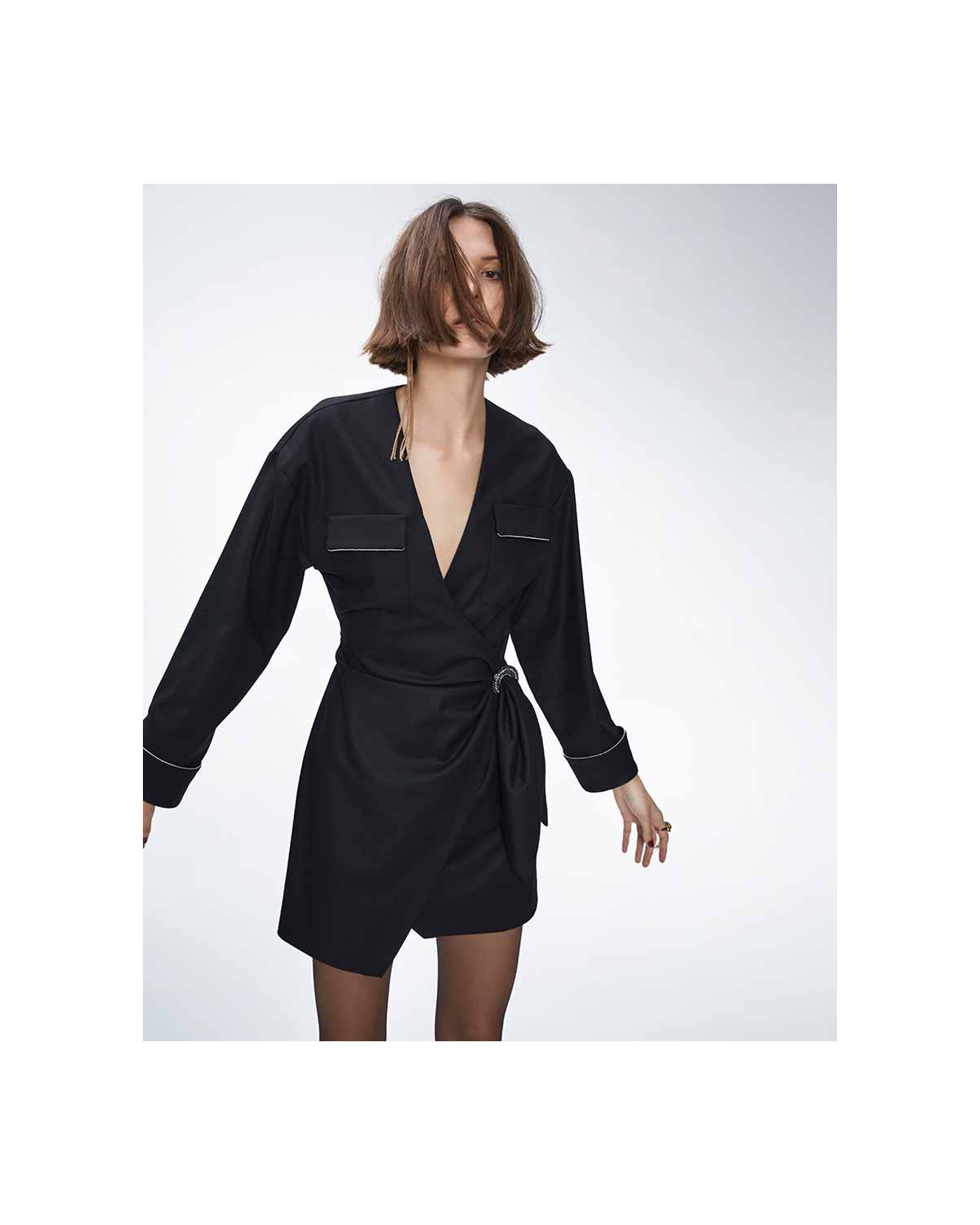 Wrap minidress | PRE-FALL Collection 2023, Fall Winter 2023-24 Collection, Holiday outfit, Private Sale, Shimmering Party, Mid season sale -40%, Sale, hide_category | Genny